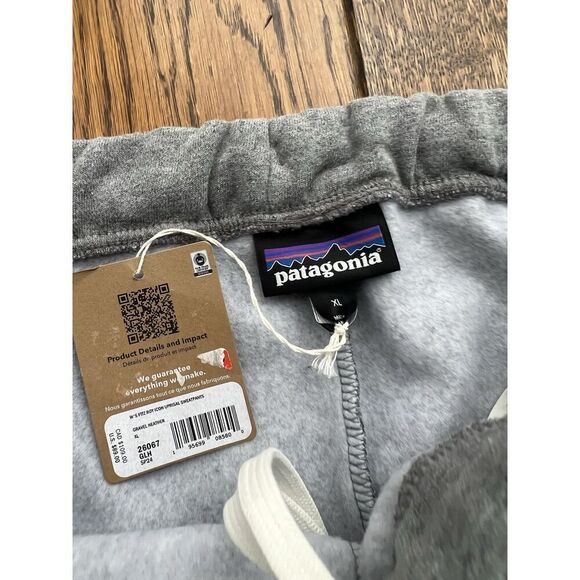 Patagonia Fitz Roy Icon Uprisal Sweatpants Gravel Heather Women's Sz X-Large NWT - Picture 5 of 7
